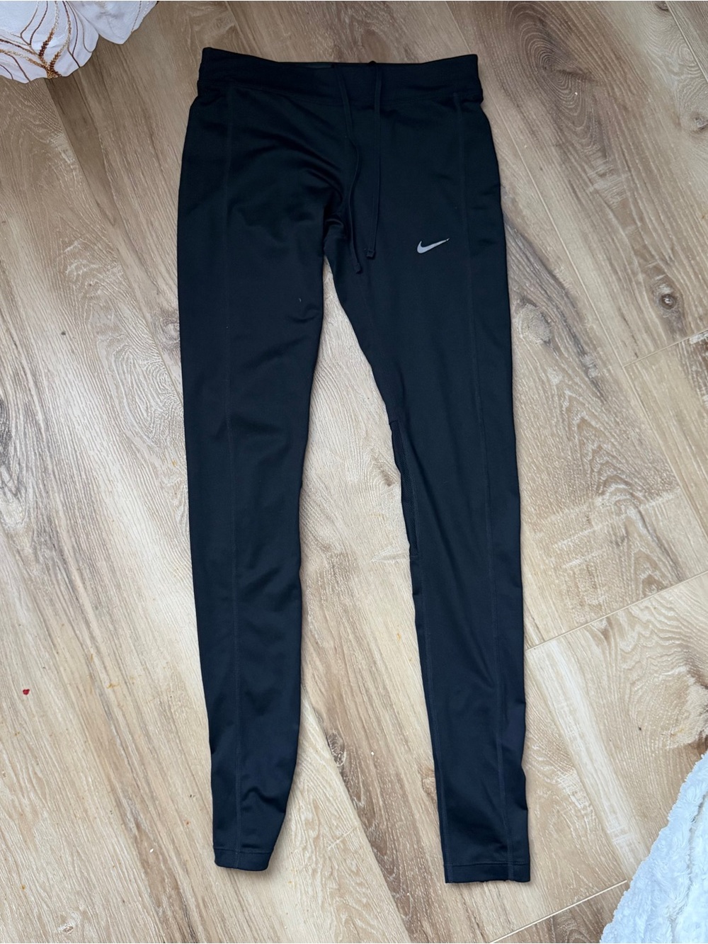 Nike Black Dri-FIT Performance Leggings with Drawstring